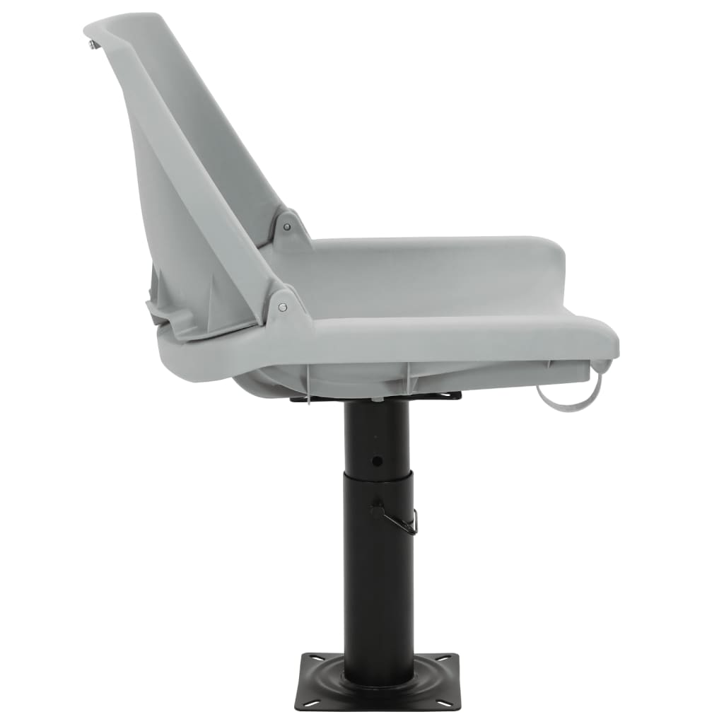 Set scaun pliabil, 4 piese, fără pernă, gri, 48x51x41 cm GartenMobel Dekor