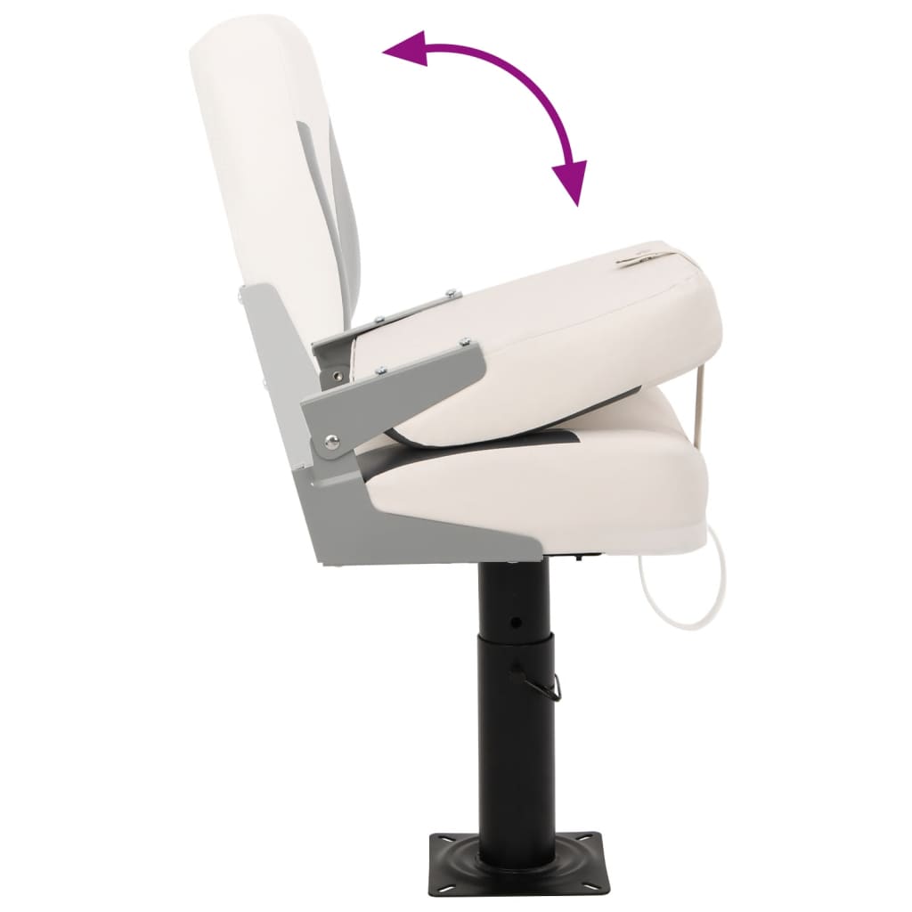 Set 2 scaune pliabile pentru barcă, spătar mic GartenMobel Dekor