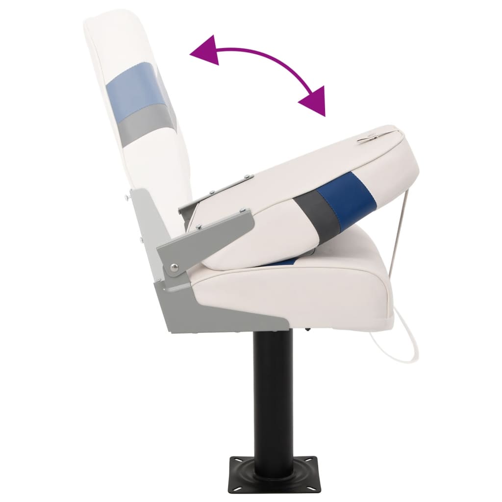 Set cu scaun pentru barcă, pliabil, 2 piese, spătar înalt GartenMobel Dekor