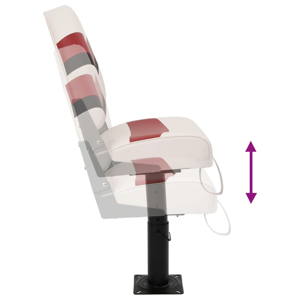 Set cu scaun pentru barcă, pliabil, 2 piese, spătar înalt GartenMobel Dekor