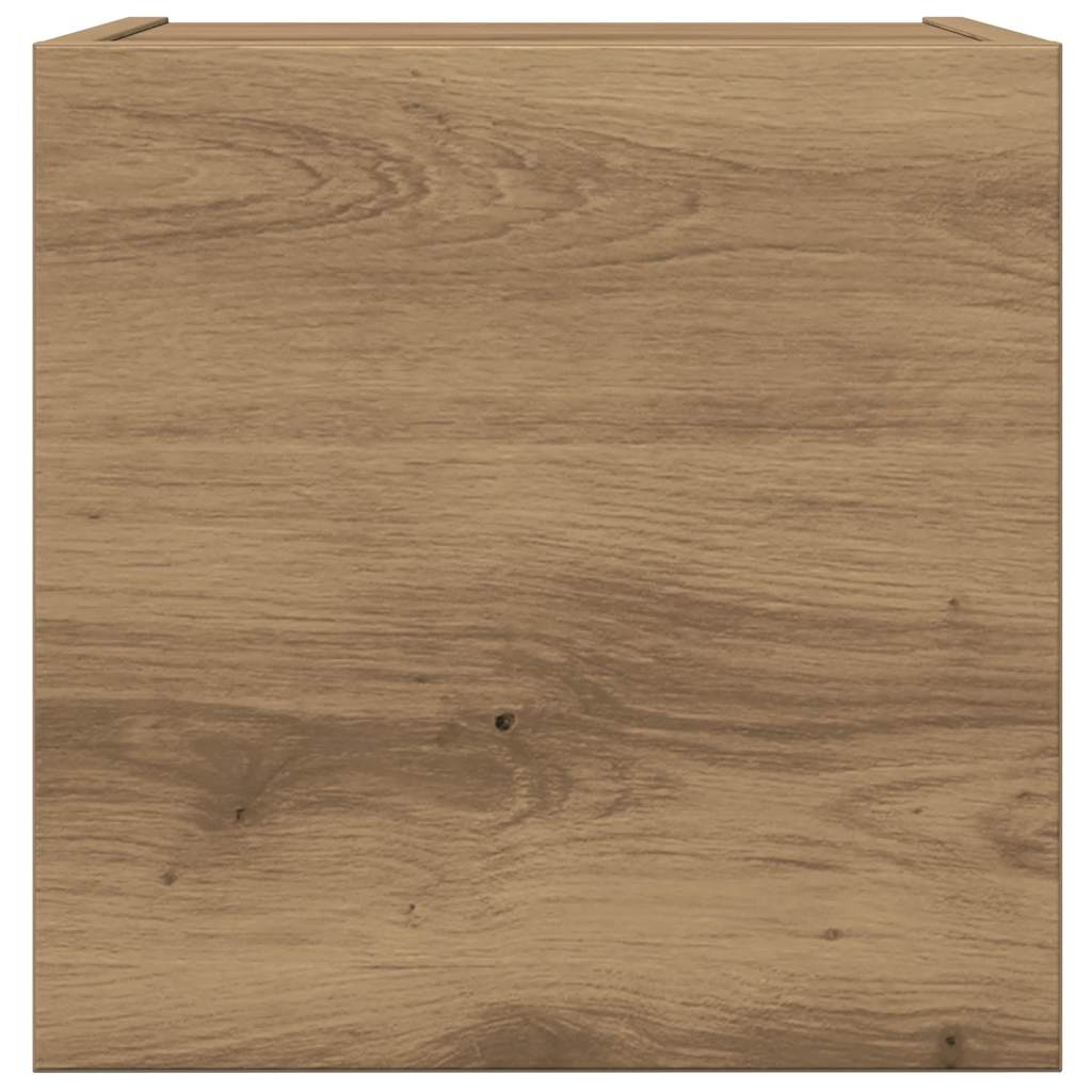 Set dulap TV 8 piese montat pe perete Stejar artizanal GartenMobel Dekor