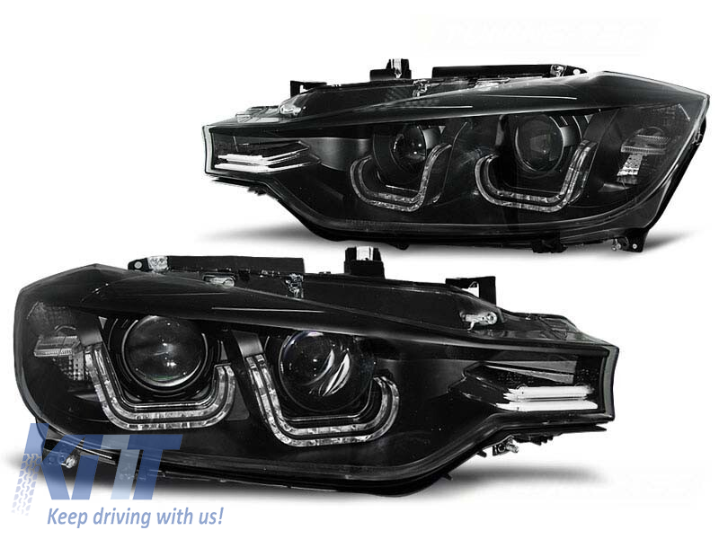 Kit de faruri de tuning cu lumini DRL reale, potrivit pentru BMW 3 F30/F31 10.2011, stânga și dreapta Performance AutoTuning