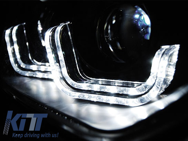 Kit de faruri de tuning cu lumini DRL reale, potrivit pentru BMW 3 F30/F31 10.2011, stânga și dreapta Performance AutoTuning