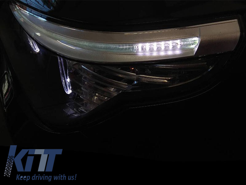 Kit de faruri tuning cu ochi de înger LED potrivit pentru BMW E60/E61 2003-2007, stânga și dreapta Performance AutoTuning