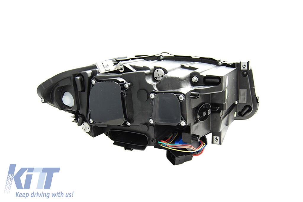 Kit de faruri xenon de tuning potrivit pentru BMW Seria 5 F10, F11 2010-2013 cu bază neagră, stânga și dreapta pentru modelele cu funcția AFS Performance AutoTuning