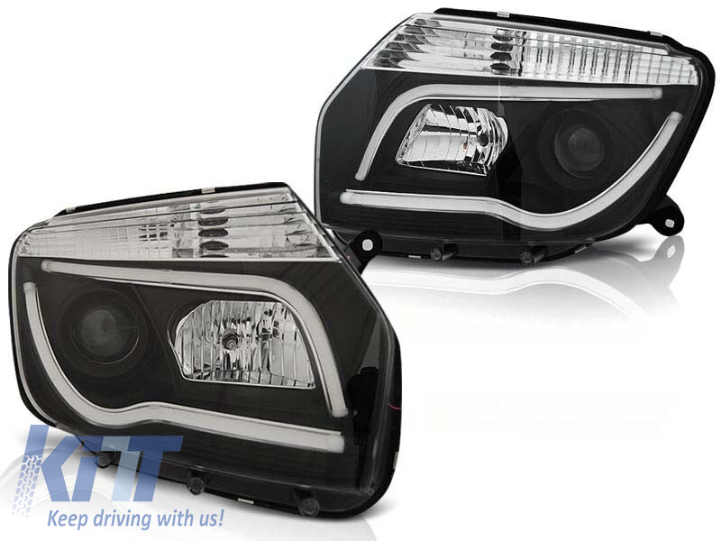 Set de faruri de tuning cu lumini LED potrivit pentru Dacia DUSTER 04.2010, stânga și dreapta Performance AutoTuning
