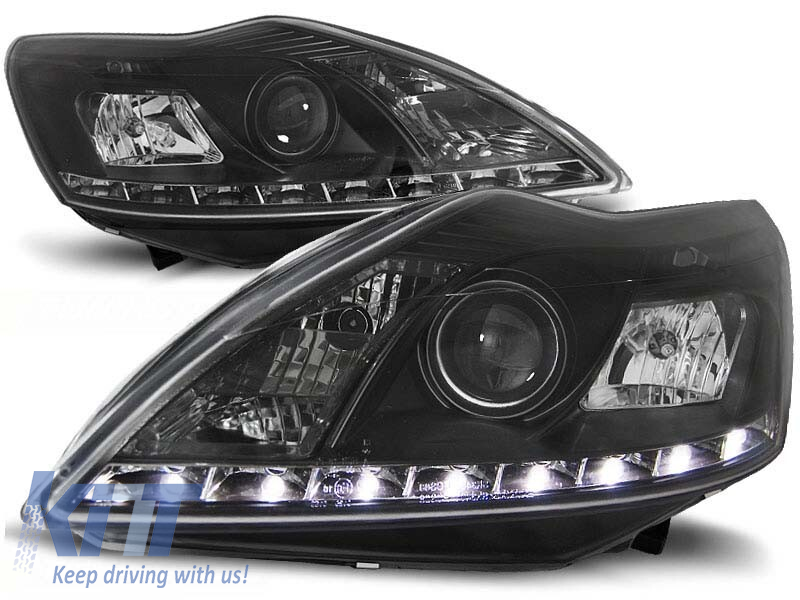 Set de faruri de tuning cu lumini LED potrivit pentru Ford FOCUS MK2 02.2008-2010, stânga și dreapta Performance AutoTuning