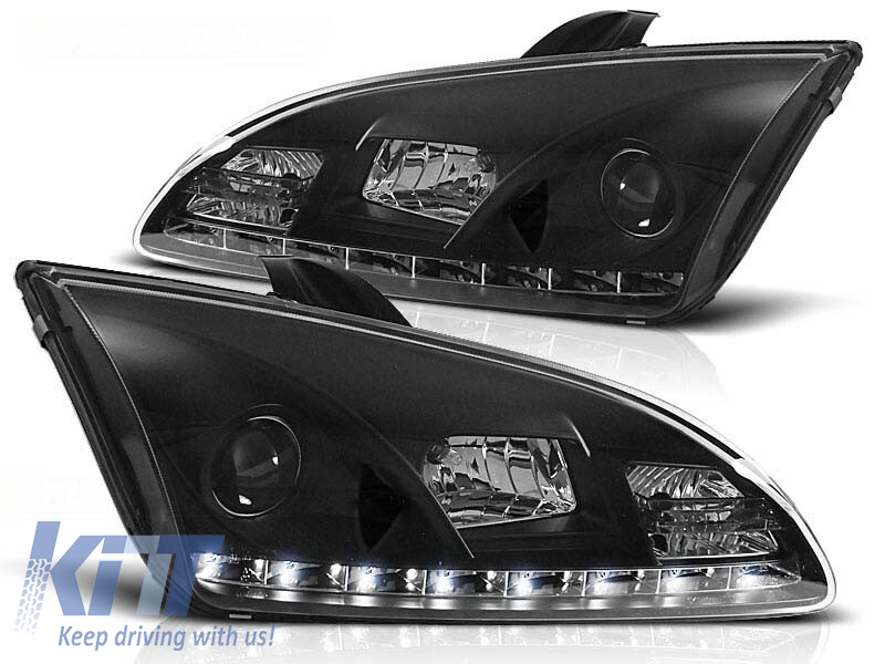 Set de faruri de tuning cu lumini LED potrivit pentru Ford FOCUS MK2 09.2004-01.2008, stânga și dreapta Performance AutoTuning