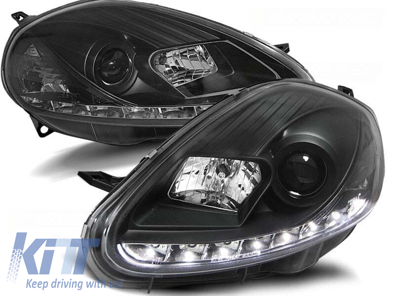 Set de faruri de tuning cu lumini LED potrivite pentru Fiat GRANDE PUNTO 2008-2009, stânga și dreapta Performance AutoTuning