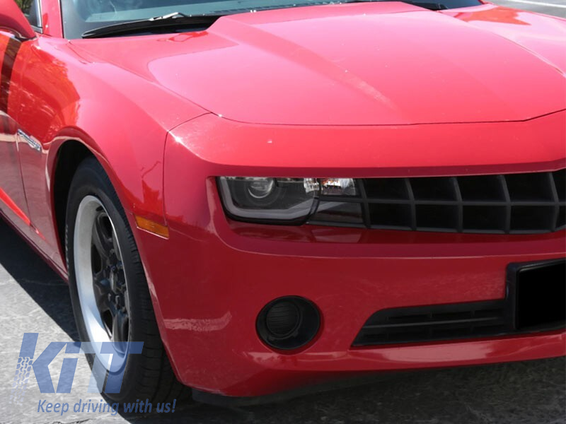 Set de faruri de tuning potrivit pentru Chevrolet Camaro 2009-2013 cu bază neagră, stânga și dreapta Performance AutoTuning