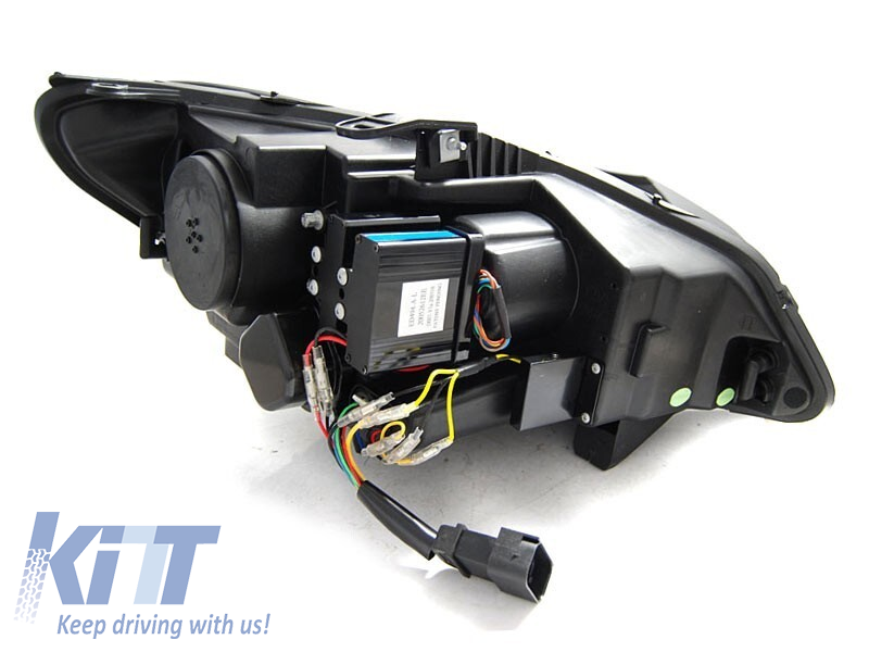 Set de faruri xenon cu ochi de înger 3D potrivit pentru BMW Z4 E89 2009-2013 pentru AFS, bază neagră, stânga și dreapta Performance AutoTuning