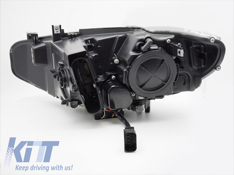 Set de faruri xenon potrivit pentru BMW Seria 4 F32 coupe, F33 cabrio 2013-2017 cu bază cromată, pentru modelul cu lumini DRL de fabrică, fără AFS, stânga și dreapta Performance AutoTuning