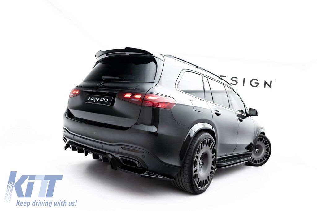 Adăugare Maxton Design pentru parasolar tip A Design-Line potrivit pentru Mercedes GLS A Design-Line X167 după 2019-2023, după 2023, lac negru Performance AutoTuning