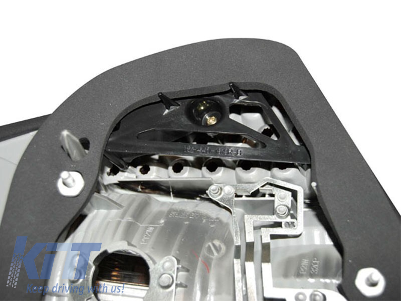 Set de stopuri tuning potrivit pentru Mercedes S-Class W220 1998-2005 cu bază roșie și albă, stânga și dreapta Performance AutoTuning