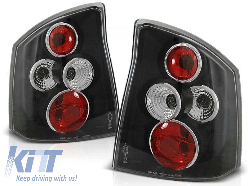 Set de stopuri tuning potrivit pentru Opel VECTRA C 04.2002-2008 sedan/hatchback cu bază neagră, stânga și dreapta Performance AutoTuning