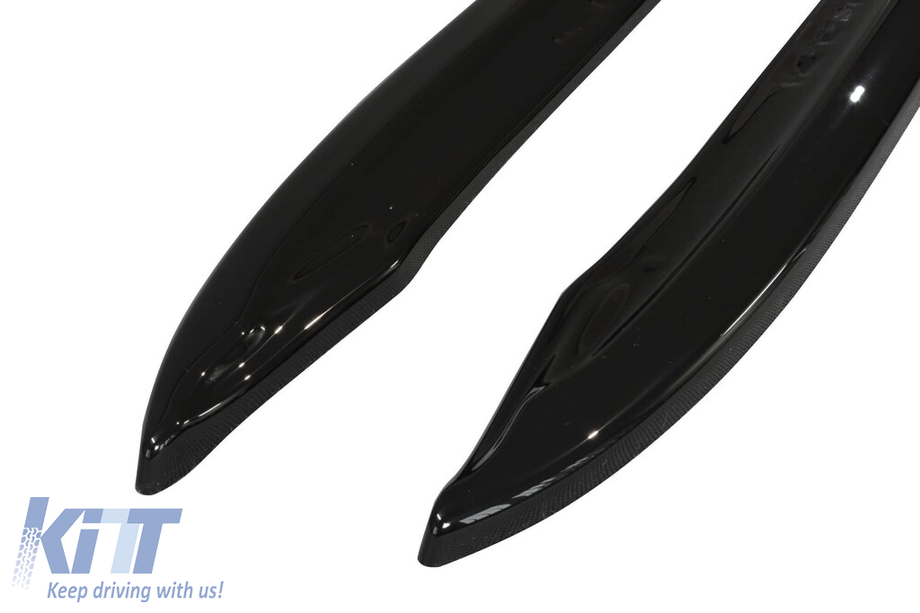 Splittere laterale Maxton Design potrivite pentru bara spate A Design Mercedes E63 W212 2009-2012, negru lucios Performance AutoTuning