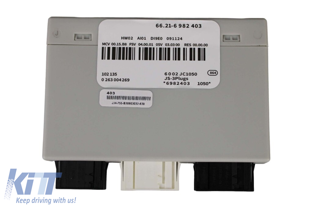 Unitate de control 66216982403 potrivită pentru sistemul de senzori de parcare spate și față pentru BMW Seria 1 E81, E82 2006-2011, E87 2003-2011, E88 2006-2013, 3 E90 2004-2011, E91 2004-2012, E92, E Performance AutoTuning
