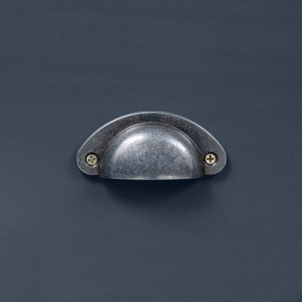 Dulap Hill, gri, 125 x 40 x 80 cm, lemn masiv de pin GartenMobel Dekor