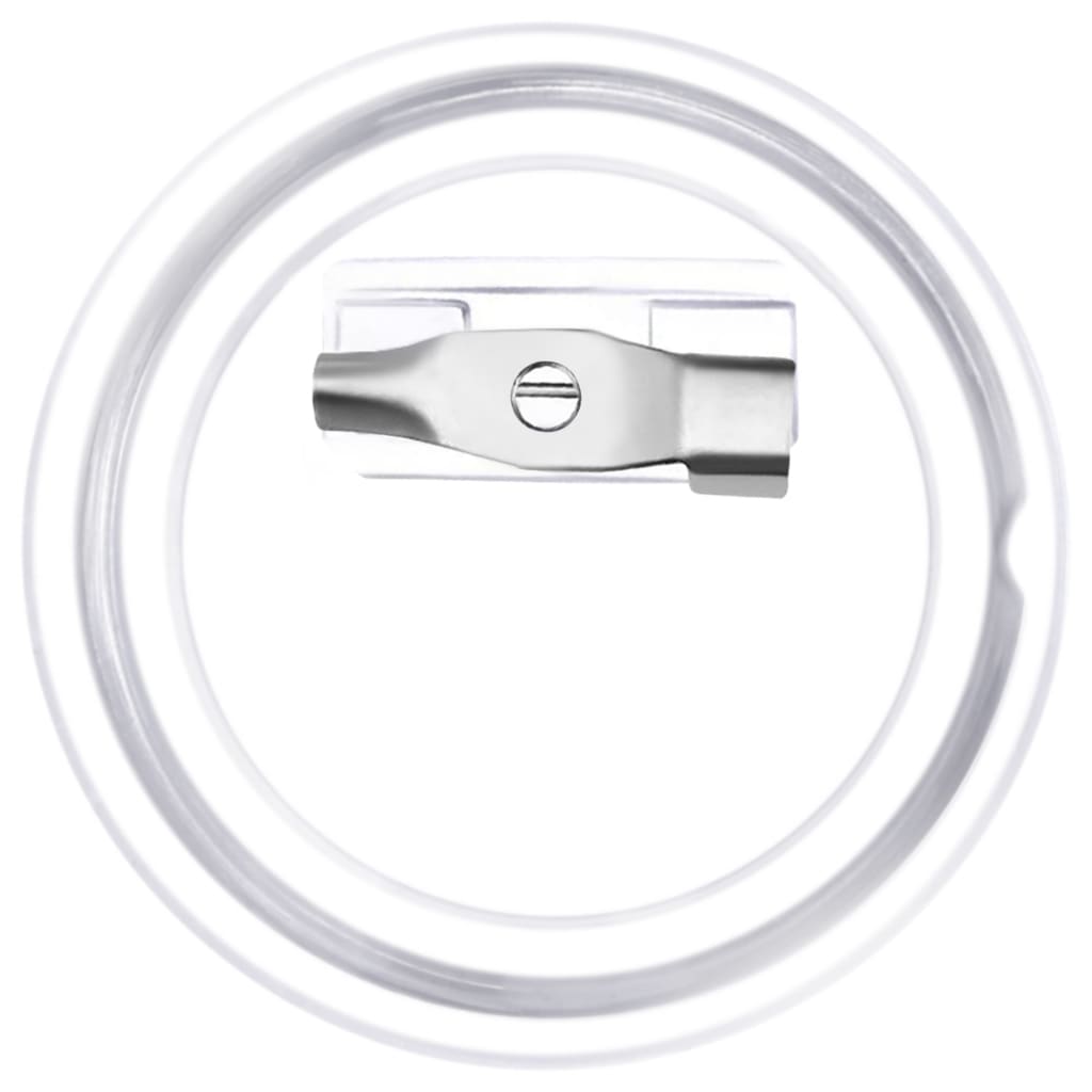 Set de ecusoane cu ac, 100 seturi, 25 mm, acril GartenMobel Dekor