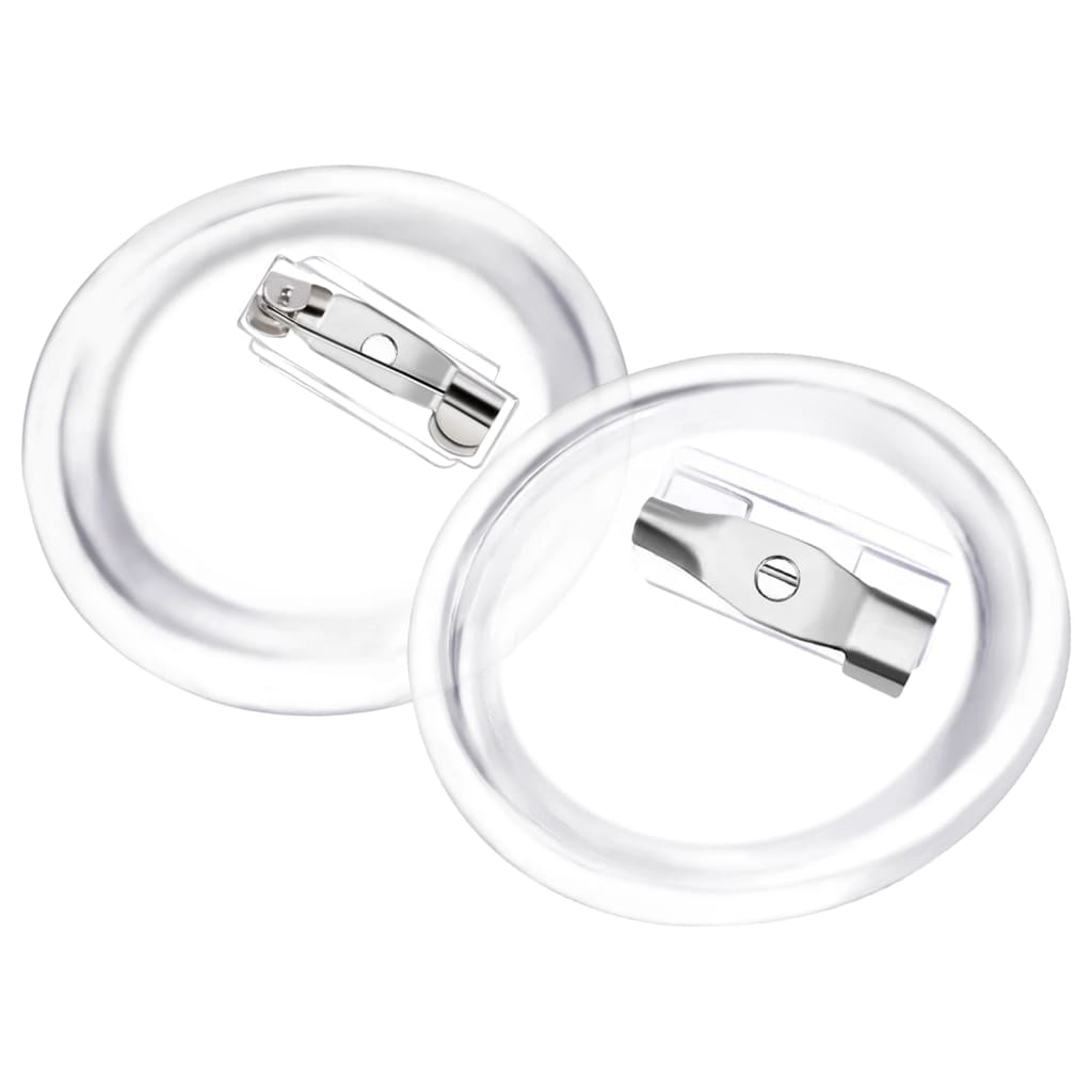 Set de ecusoane cu ac, 100 seturi, 25 mm, acril GartenMobel Dekor