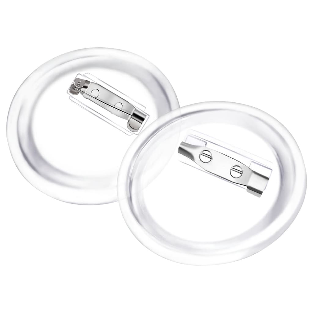 Set de ecusoane cu ac, 100 seturi, 37 mm, acril GartenMobel Dekor