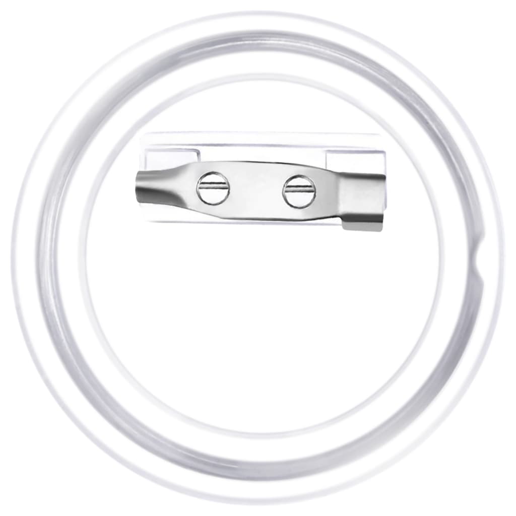 Set de ecusoane cu ac, 100 seturi, 37 mm, acril GartenMobel Dekor