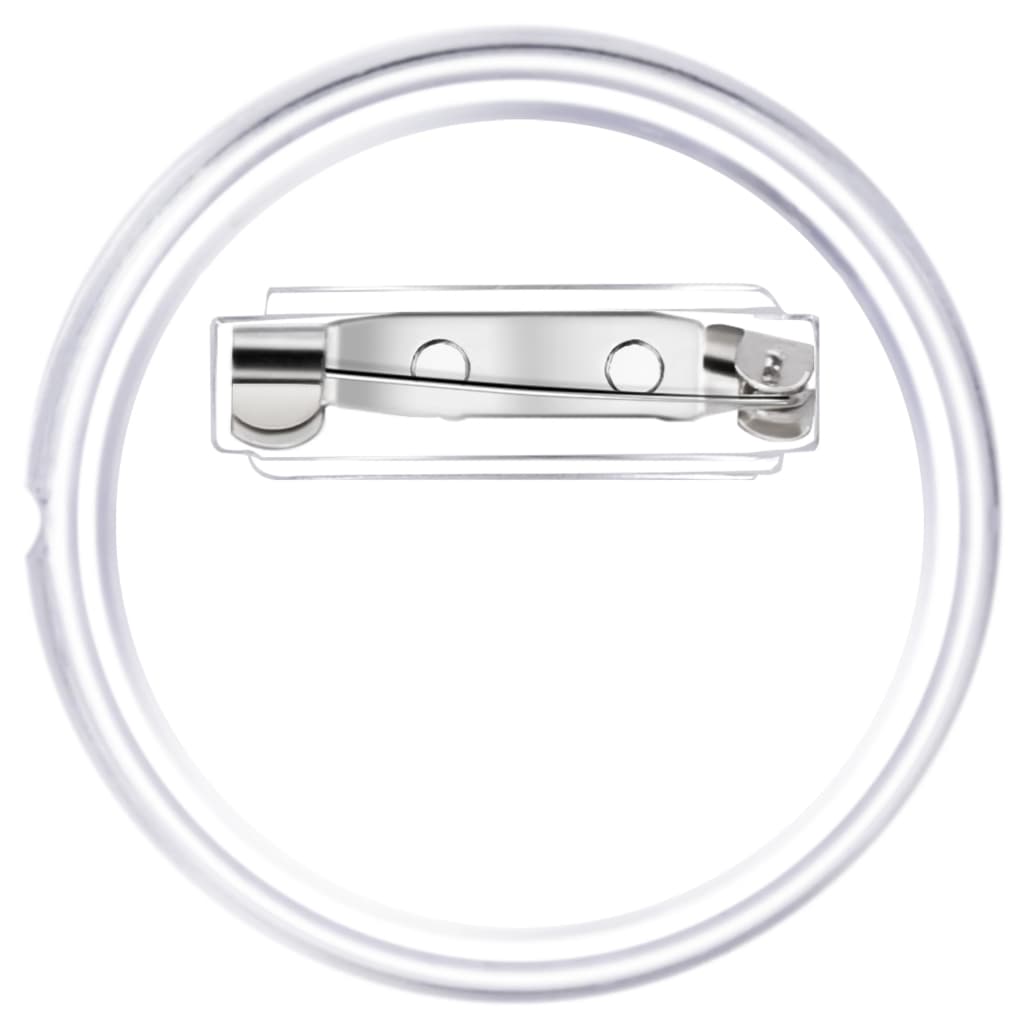 Set de ecusoane cu ac, 100 seturi, 37 mm, acril GartenMobel Dekor