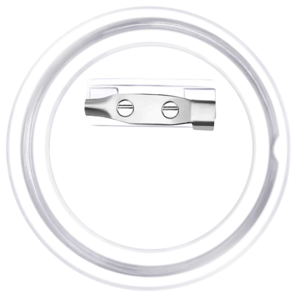 Set de ecusoane cu ac, 100 seturi, 44 mm, acril GartenMobel Dekor