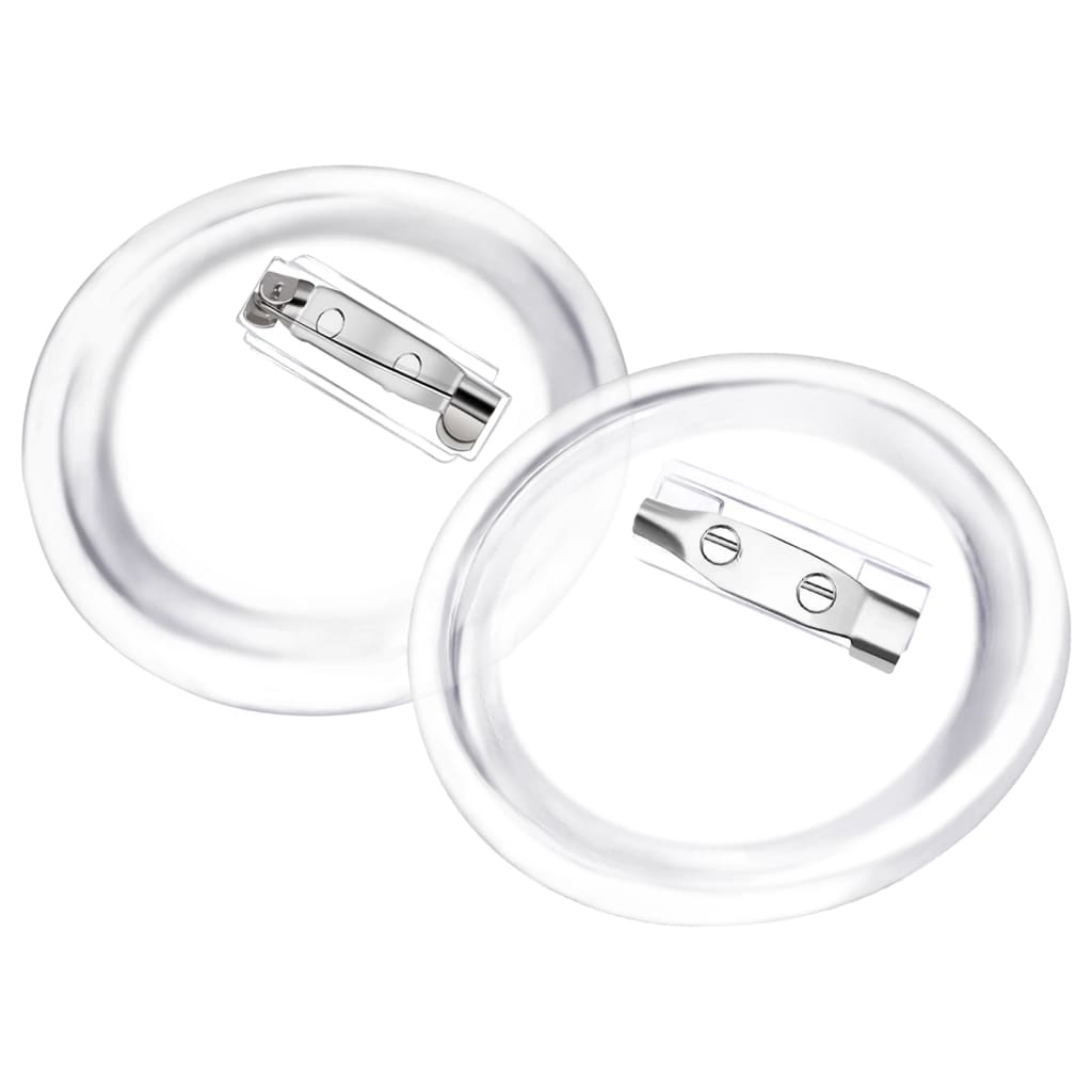 Set de ecusoane cu ac, 100 seturi, 44 mm, acril GartenMobel Dekor