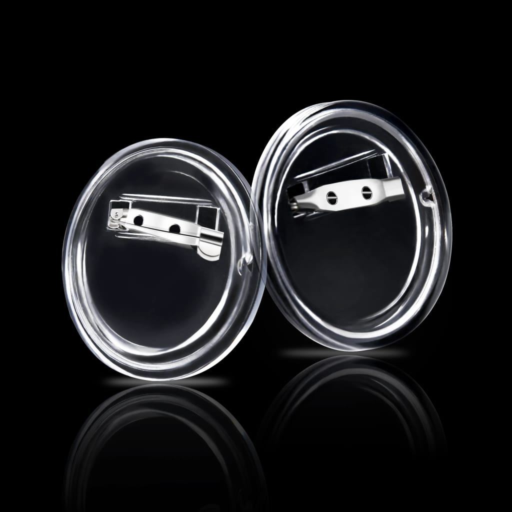 Set de ecusoane cu ac, 100 seturi, 44 mm, acril GartenMobel Dekor