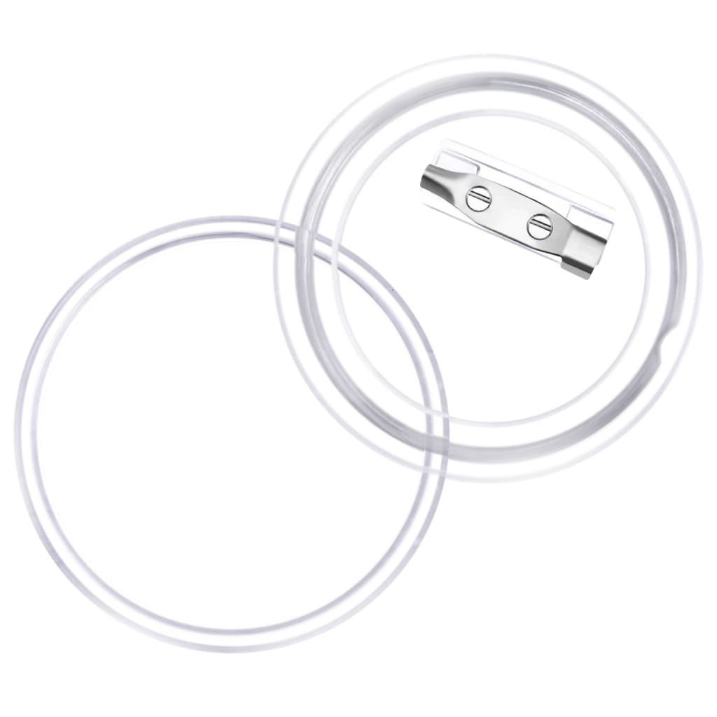 Set de ecusoane cu ac, 100 seturi, 44 mm, acril GartenMobel Dekor