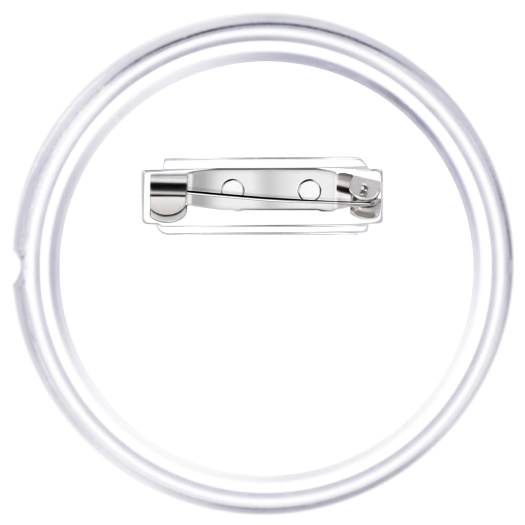 Set de ecusoane cu ac, 100 seturi, 58 mm, acril GartenMobel Dekor