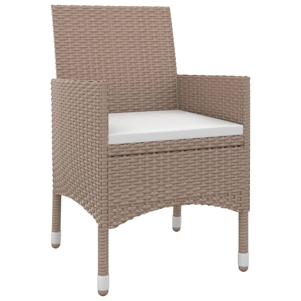 Set mobilier de grădină cu perne, 5 piese, poliratan și sticlă GartenMobel Dekor