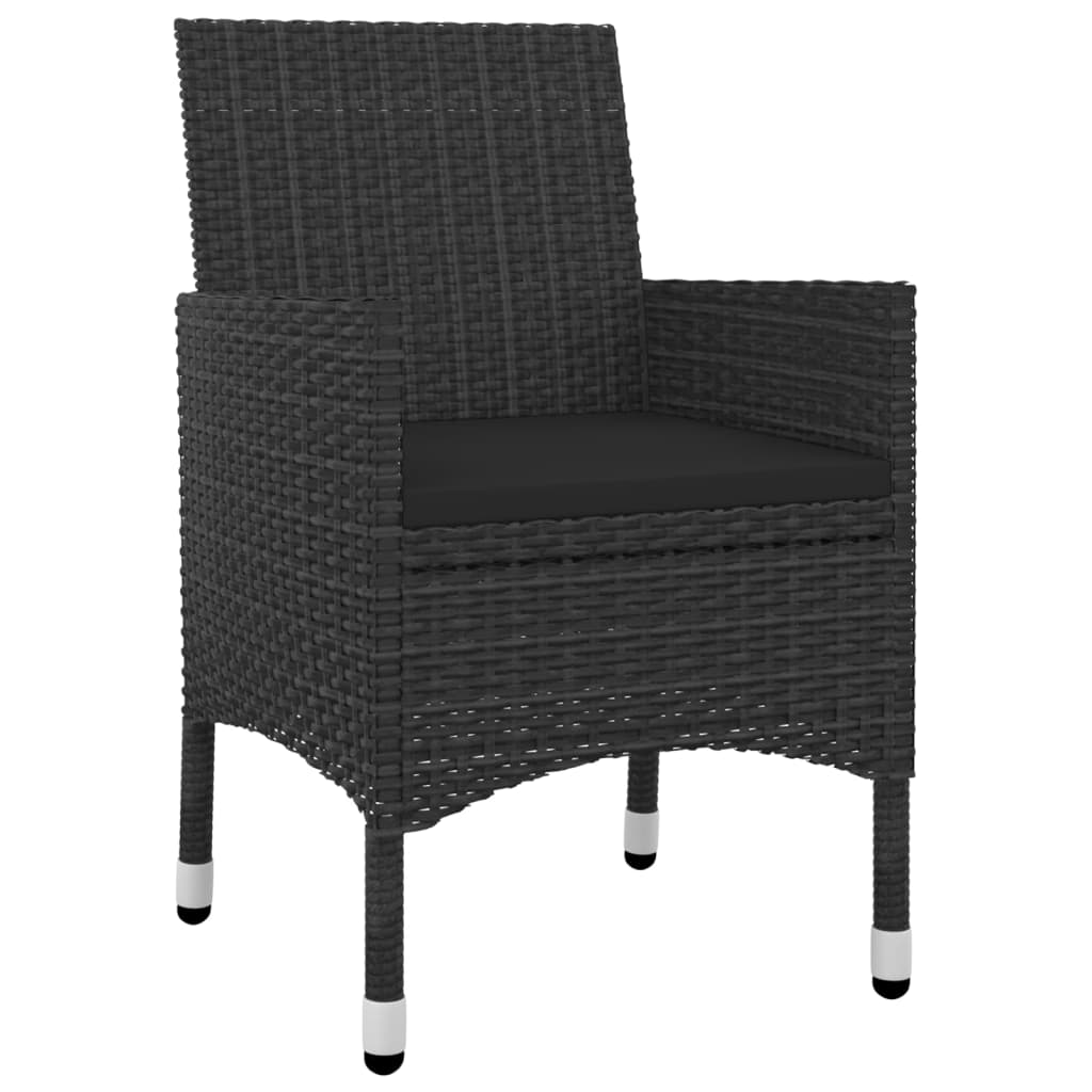 Set mobilier de grădină cu perne 5 piese poliratan & sticlă GartenMobel Dekor