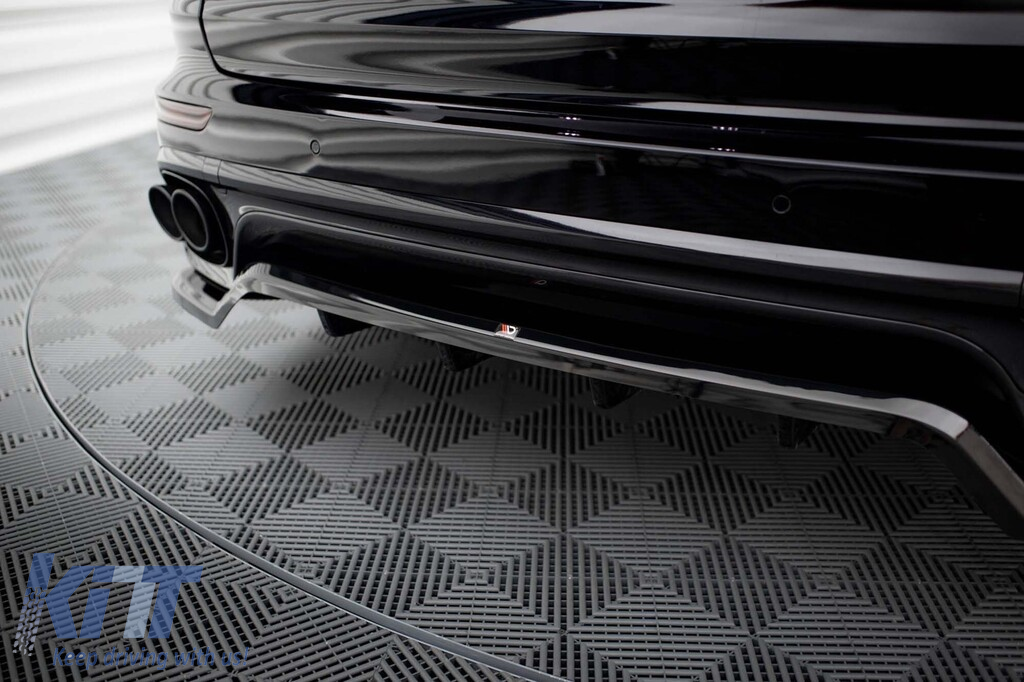 Spoiler Maxton Design potrivit pentru bara spate a Porsche Cayenne 2014-2018, lac negru Performance AutoTuning