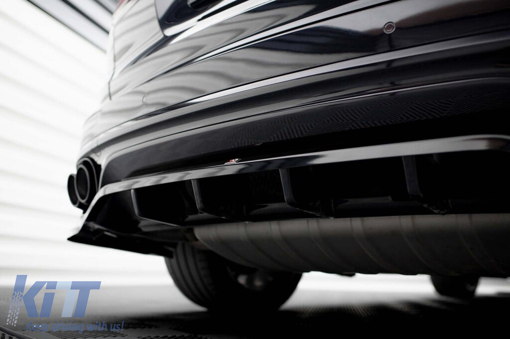 Spoiler Maxton Design potrivit pentru bara spate a Porsche Cayenne 2014-2018, lac negru Performance AutoTuning