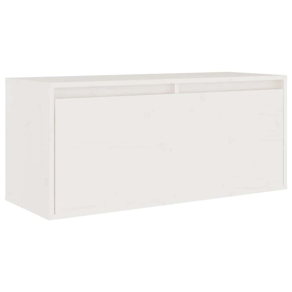 Comode TV, alb, 4 buc., lemn masiv de pin GartenMobel Dekor