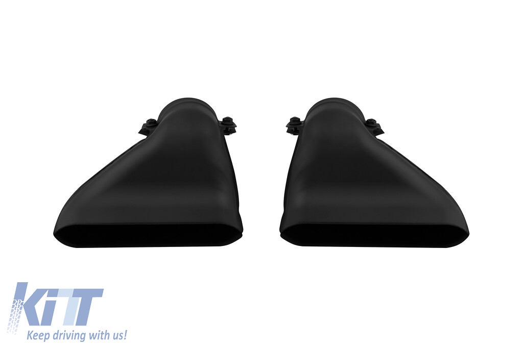 Difuzor tip S6 cu capace cromate potrivit pentru bara spate S-line pe Audi A6 sedan, break după 2018 -oo--oo- Performance AutoTuning