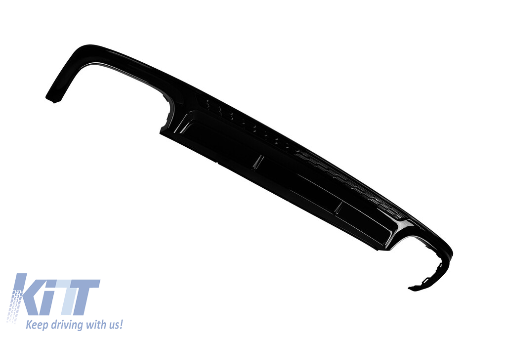 Difuzor tip S6 cu capace cromate potrivit pentru bara spate S-line pe Audi A6 sedan, break după 2018 -oo--oo- Performance AutoTuning