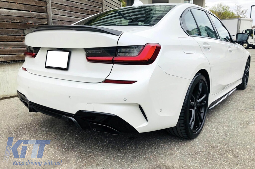 Set de capace negre tip M Performance Design Design potrivite pentru BMW Seria 3 G20, G21 340i după 2019, Seria 4 G22 coupe, G23 cabrio, G26 Gran Coupe după 2020 Performance AutoTuning