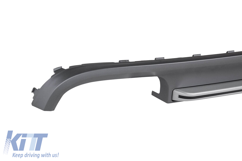 Difuzor tip S7 cu capete cromate potrivit pentru bara spate standard a Audi A7 Sportback 2012-2015 -oo--oo- Performance AutoTuning