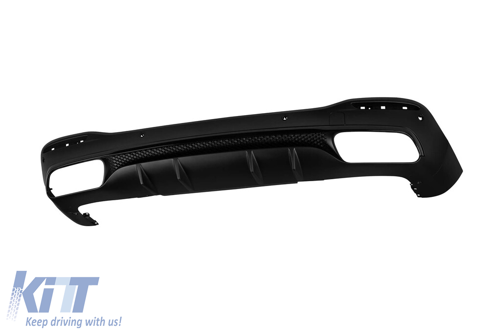 Difuzor tip GLS63 potrivit pentru bara spate A Design pe Mercedes GLS X167 dupa 2019 -oo--oo-, cu garnitura neagra Performance AutoTuning
