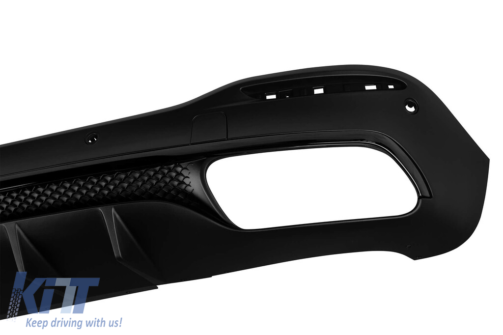 Difuzor tip GLS63 potrivit pentru bara spate A Design pe Mercedes GLS X167 dupa 2019 -oo--oo-, cu garnitura neagra Performance AutoTuning