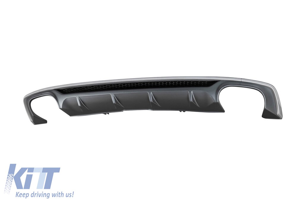 Difuzor tip S5 potrivit pentru bara spate S-line pe Audi A5 Sportback, Coupe, Cabrio 2016-2020 -oo--oo- Performance AutoTuning