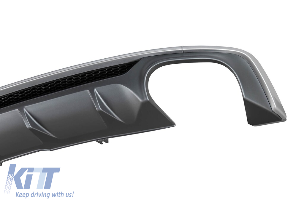 Difuzor tip S5 potrivit pentru bara spate S-line pe Audi A5 Sportback, Coupe, Cabrio 2016-2020 -oo--oo- Performance AutoTuning