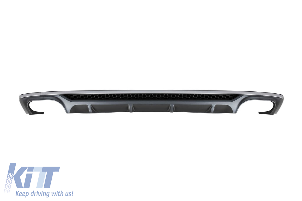 Difuzor tip S5 potrivit pentru bara spate S-line pe Audi A5 Sportback, Coupe, Cabrio 2016-2020 -oo--oo- Performance AutoTuning