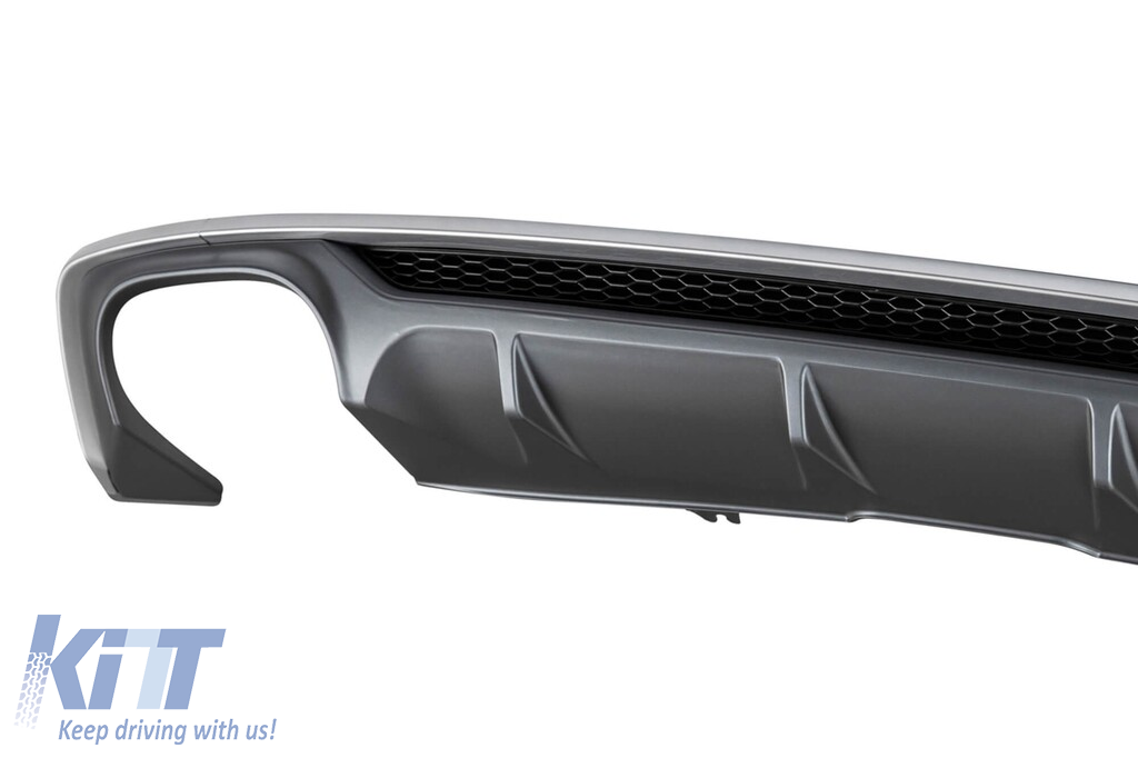 Difuzor tip S5 potrivit pentru bara spate S-line pe Audi A5 Sportback, Coupe, Cabrio 2016-2020 -oo--oo- Performance AutoTuning