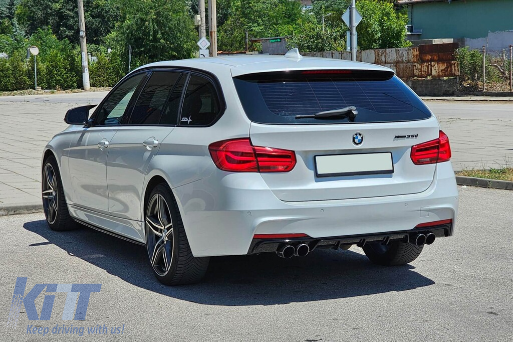 M Performance Design Design benzi de finisare potrivite pentru pragurile M pe BMW Seria 3 F30 sedan, F31 touring 2011-2019, lac negru Performance AutoTuning