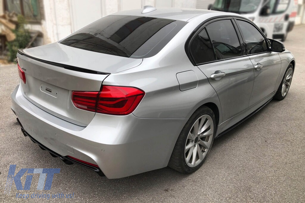 M Performance Design Design benzi de finisare potrivite pentru pragurile M pe BMW Seria 3 F30 sedan, F31 touring 2011-2019, lac negru Performance AutoTuning