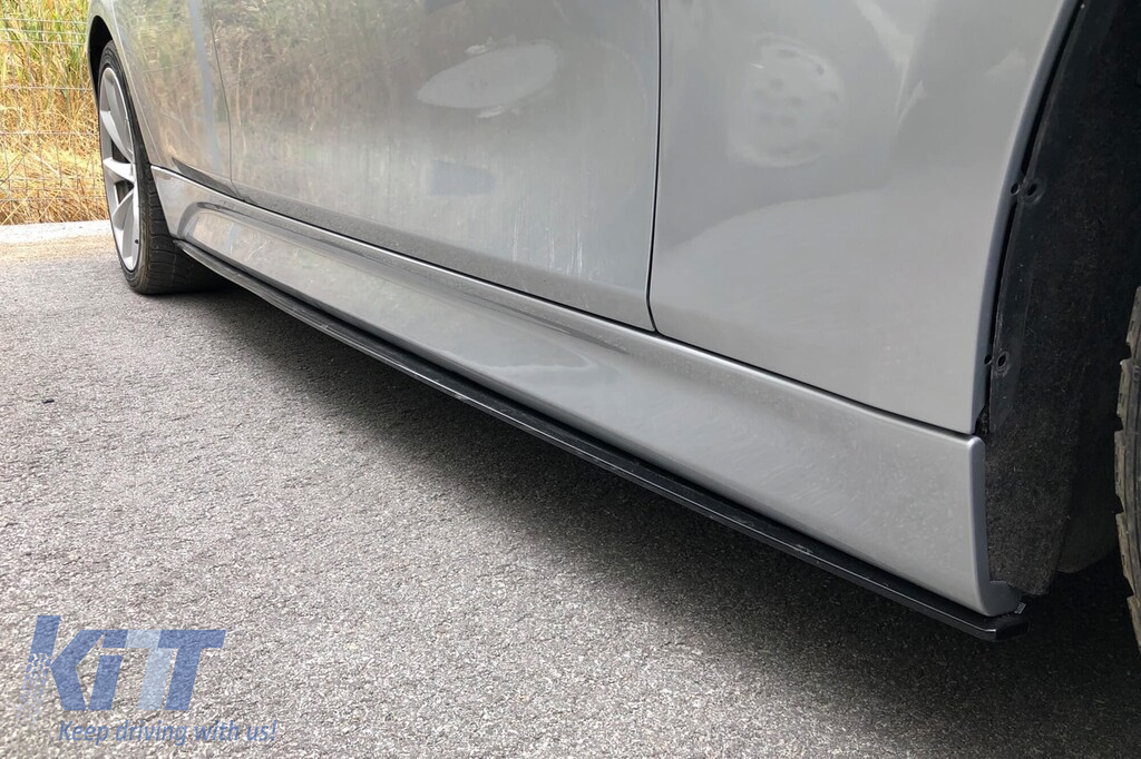 M Performance Design Design benzi de finisare potrivite pentru pragurile M pe BMW Seria 3 F30 sedan, F31 touring 2011-2019, lac negru Performance AutoTuning